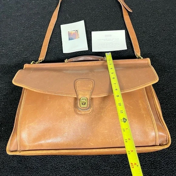 Vintage Coach Beekman 5266 Shoulder Bag Leather Messenger Briefcase Laptop - Picture 11 of 16